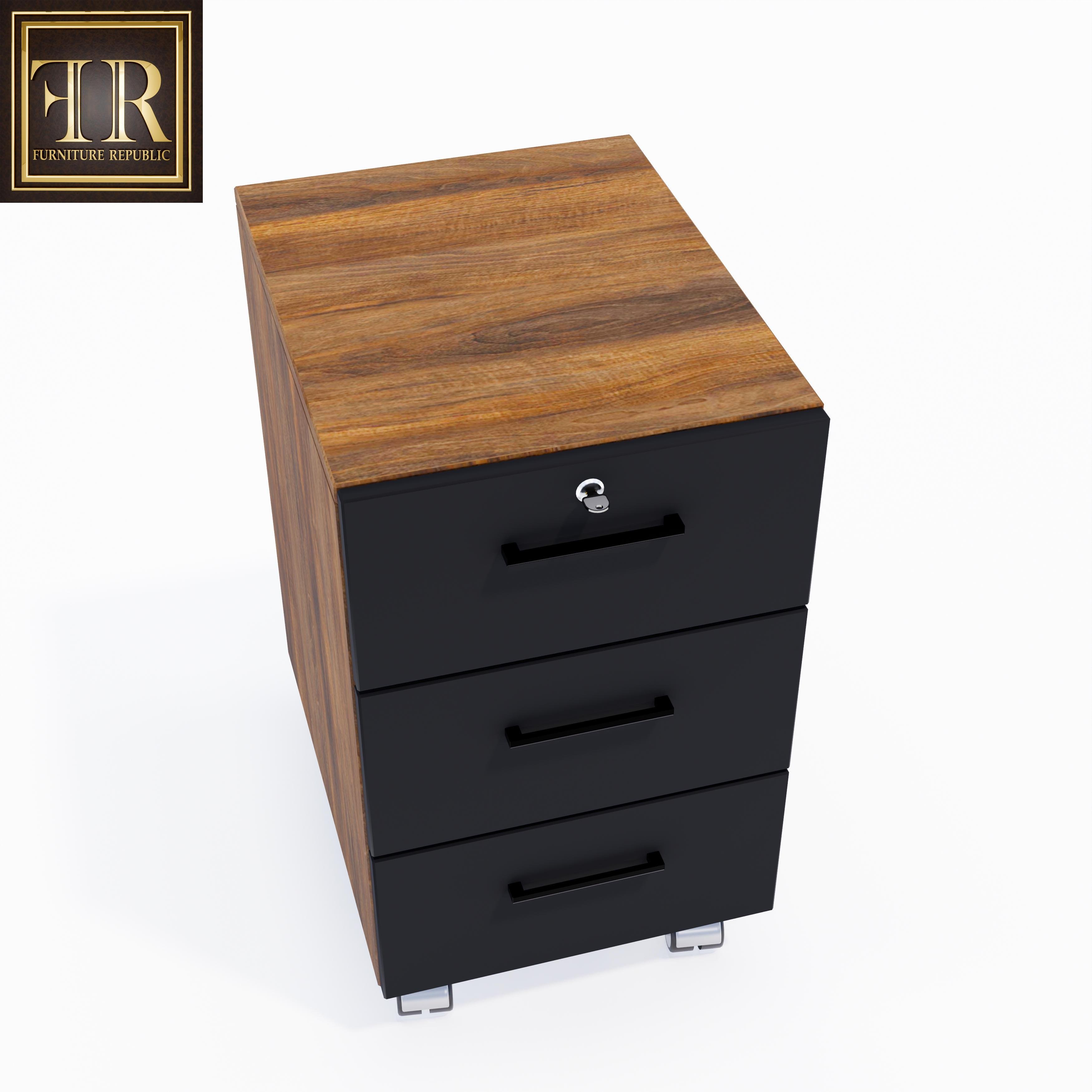 WUSE OFFICE 3 DRAWER & WHEEL