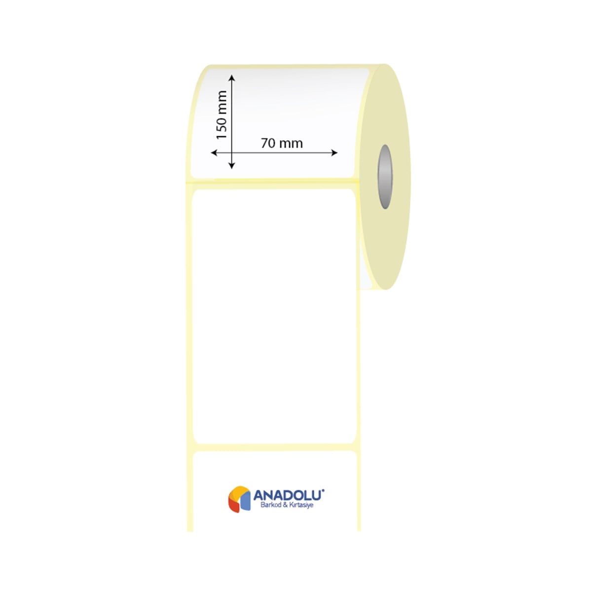 70mm x 150mm Kuşe Etiket