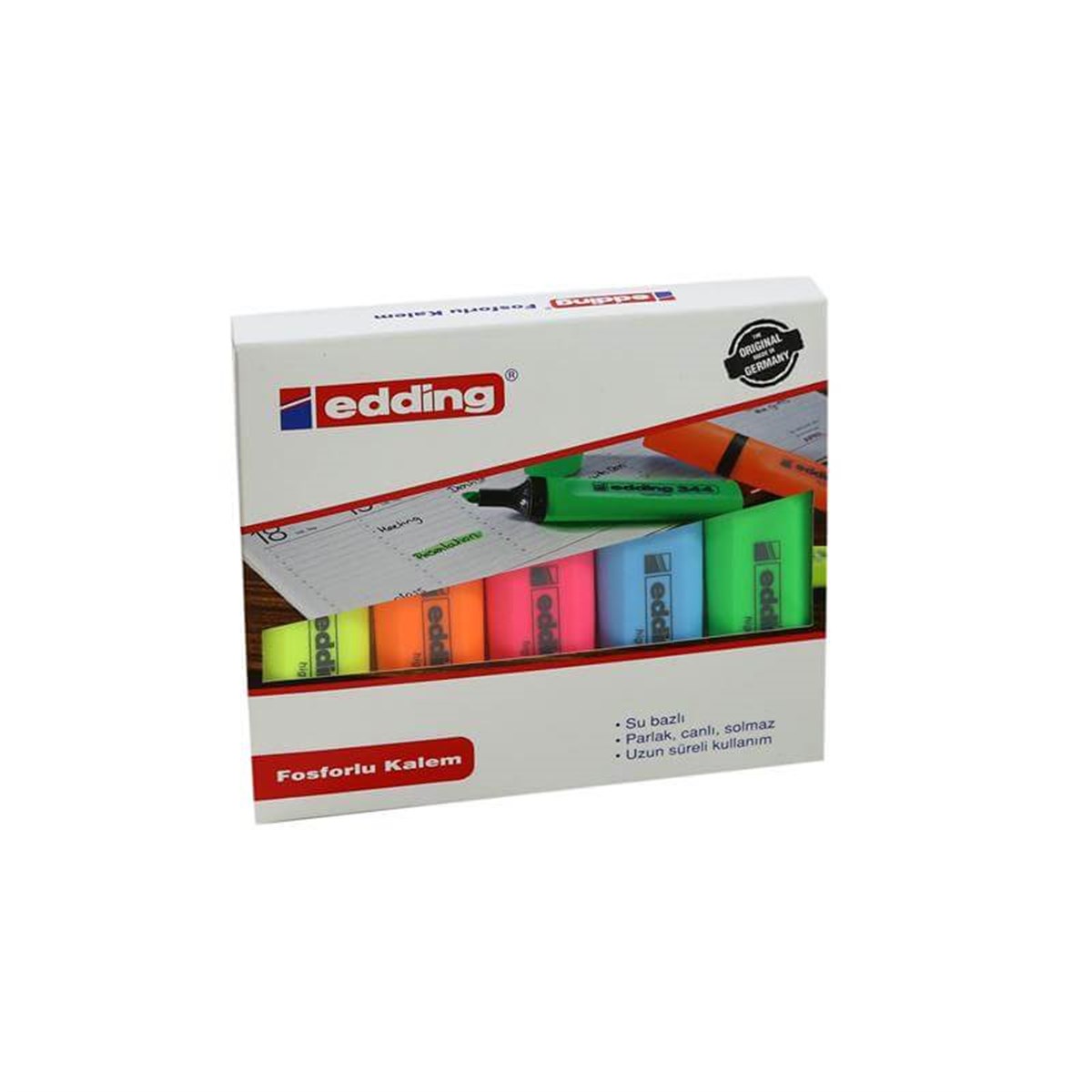 Edding 344 Fosforlu Kalem 5 Li Set