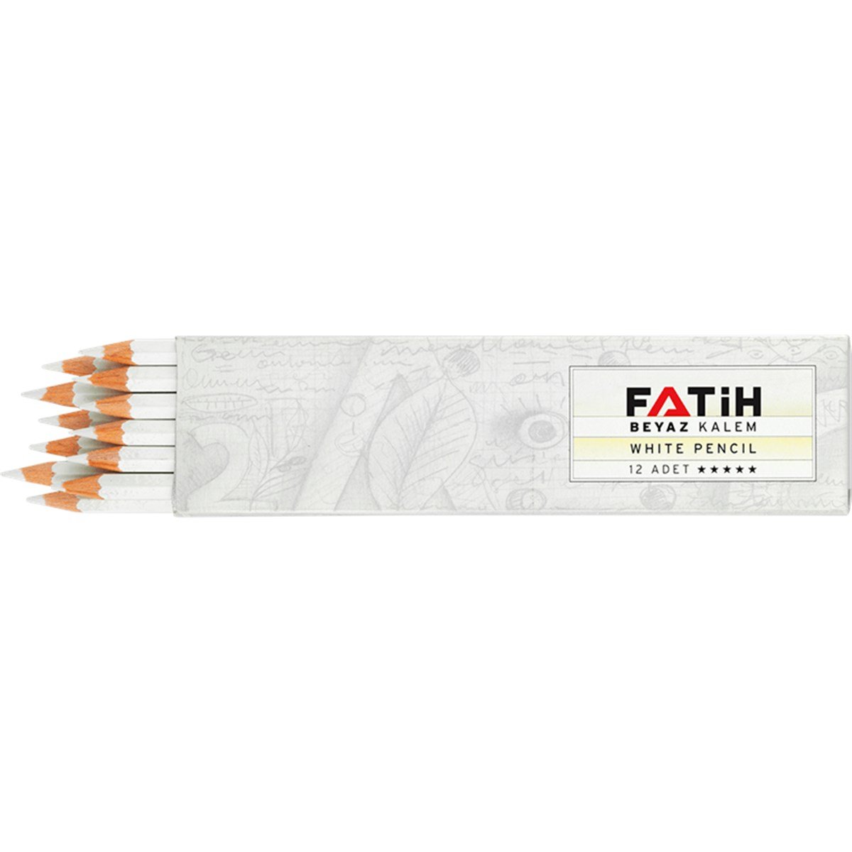 Fatih Beyaz Kurşun Kalem 12 Li 29200