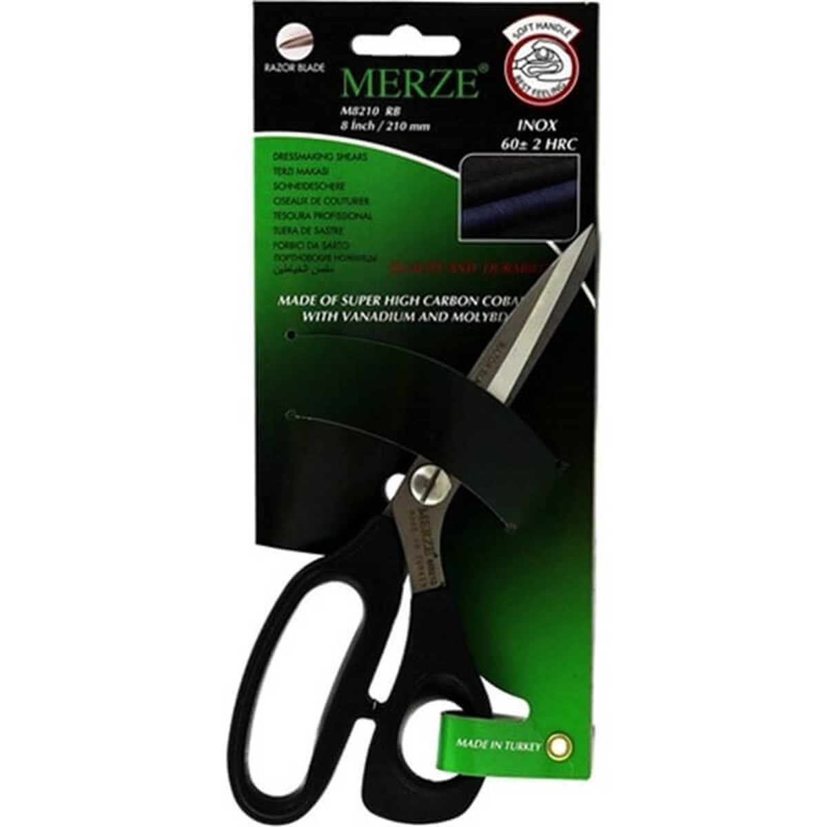 Makas 8inç Jilet Ağızlı / M-8210 RB