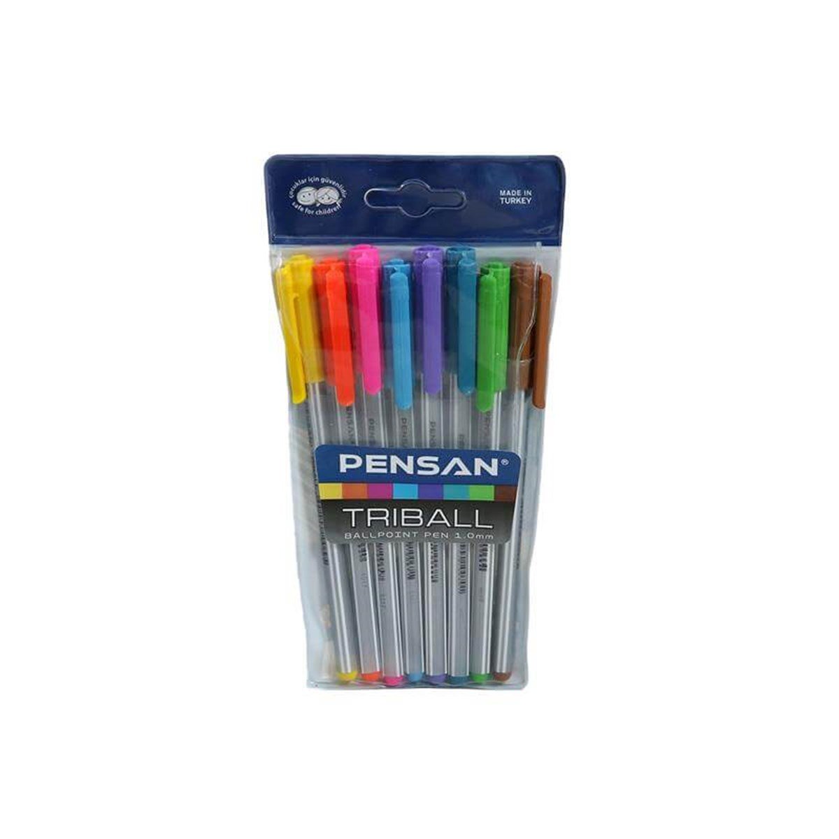 Pensan 1003 Trıball 8 Renk Tükenmez Kalem
