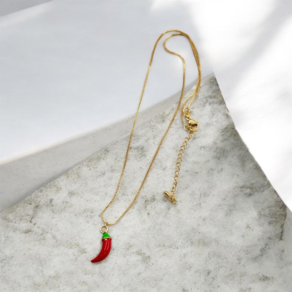 BİBER MODEL ÇELİK KOLYE