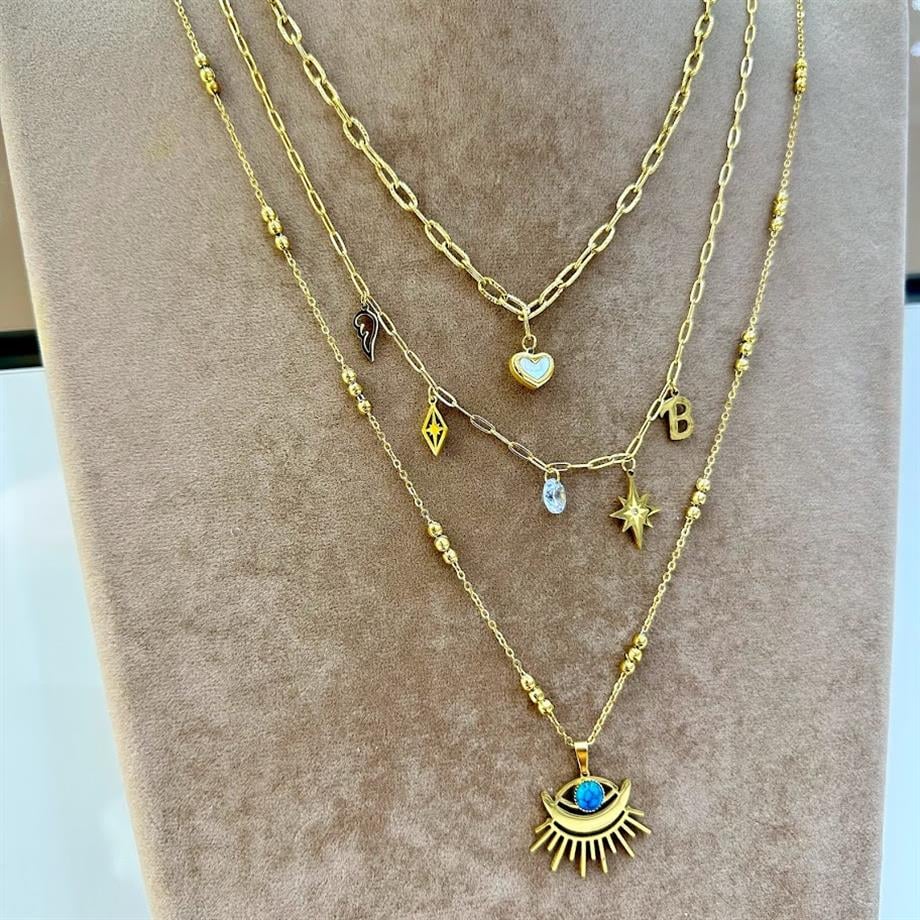 ÇELİK ÇOKLU SET KOLYE