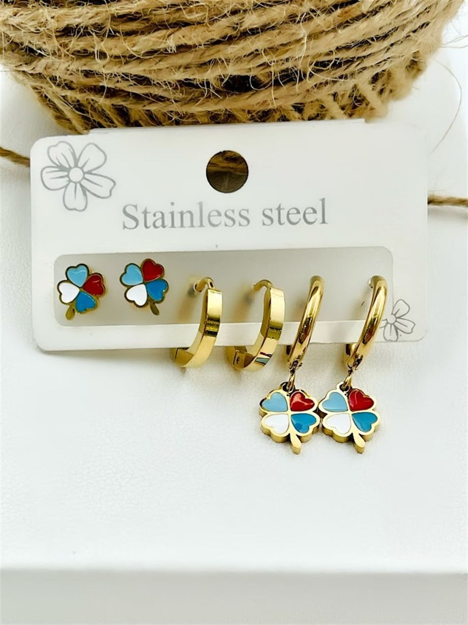 ÇELİK ÇOKLU SET KÜPE