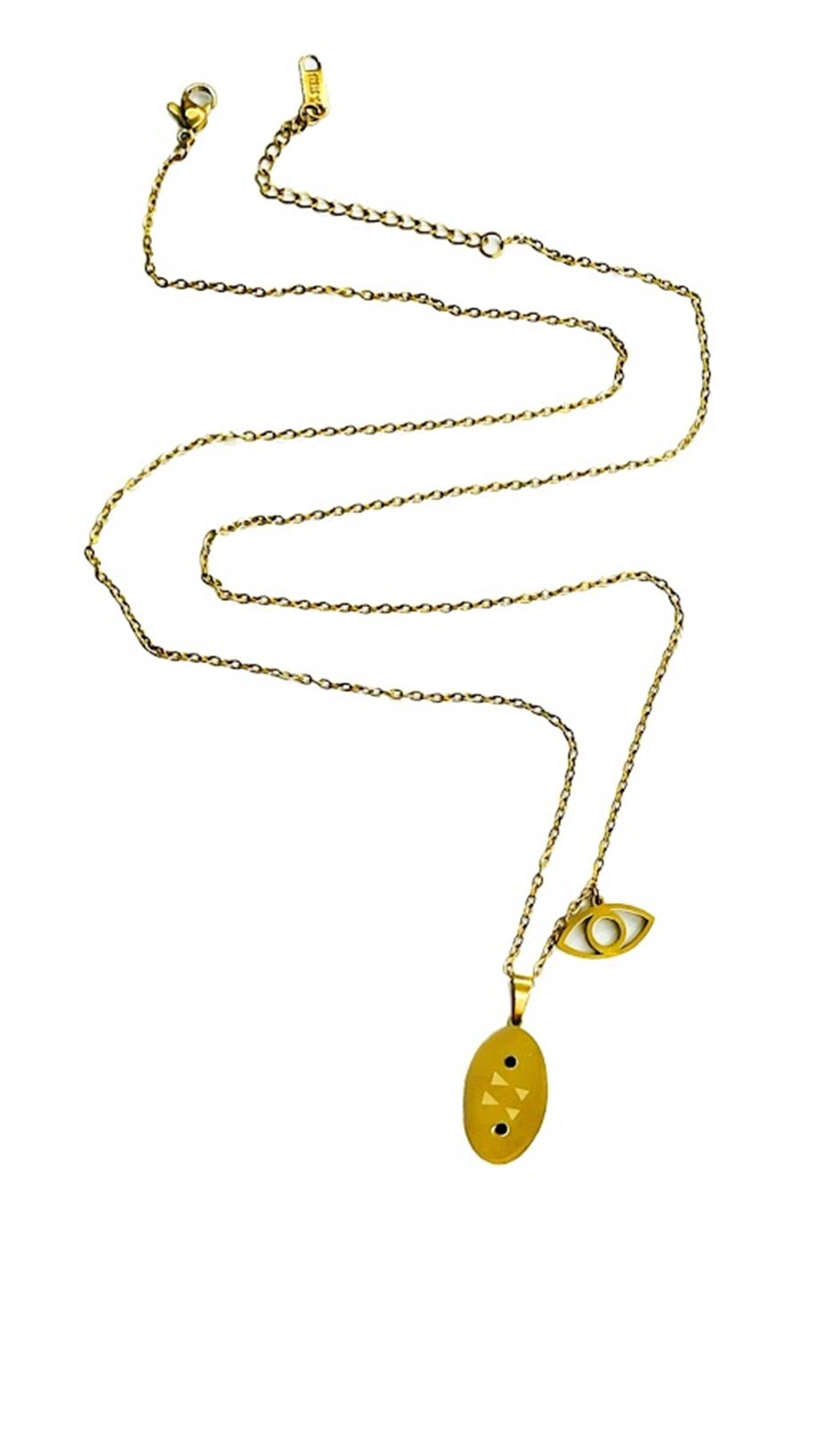 GÖZ MODEL ÇELİK KOLYE