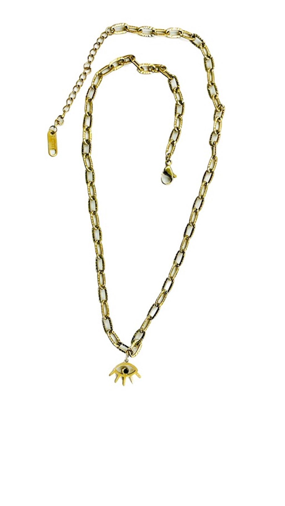 GÖZ MODEL ÇELİK KOLYE