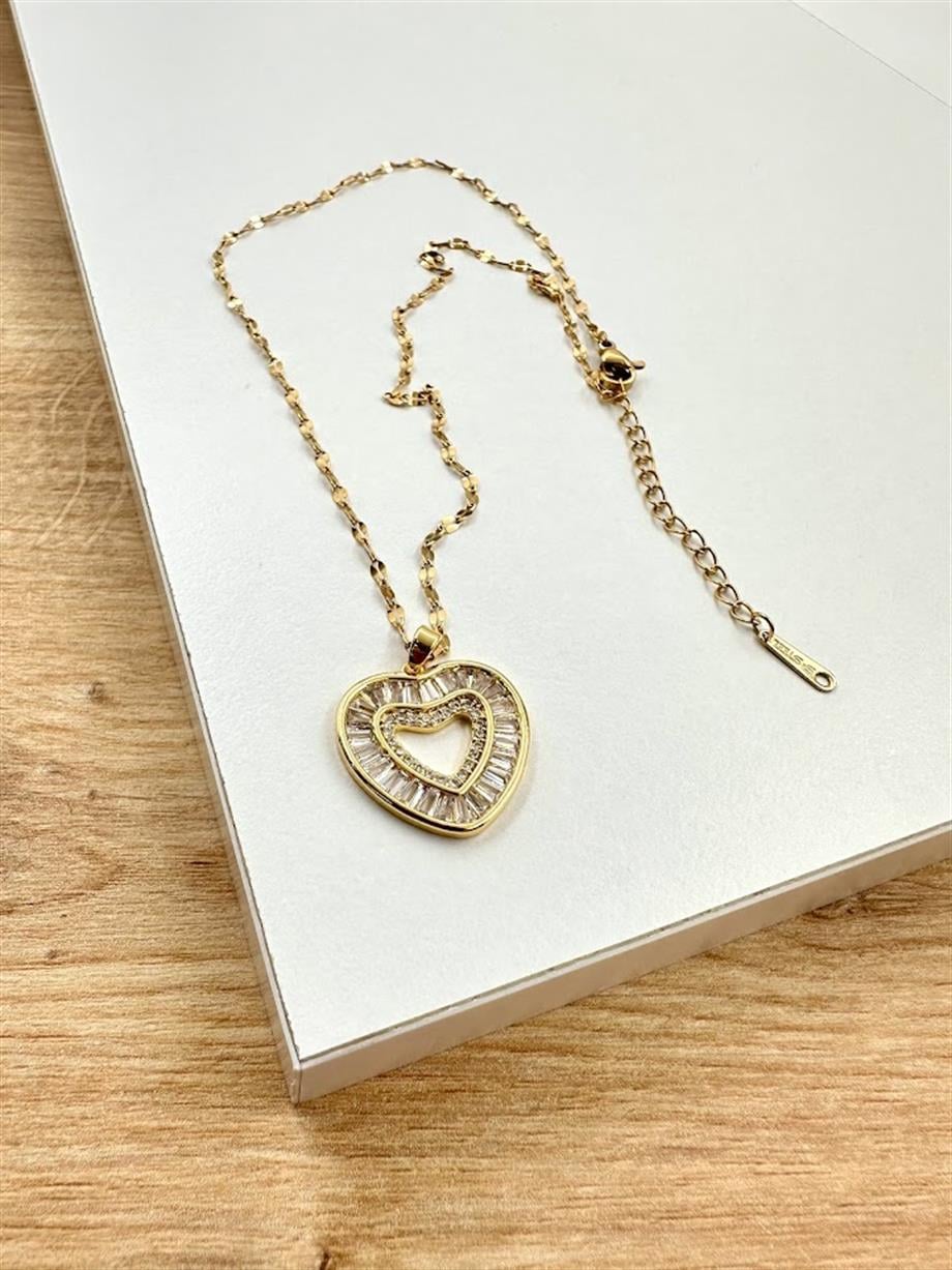 KALP MODEL ÇELİK KOLYE