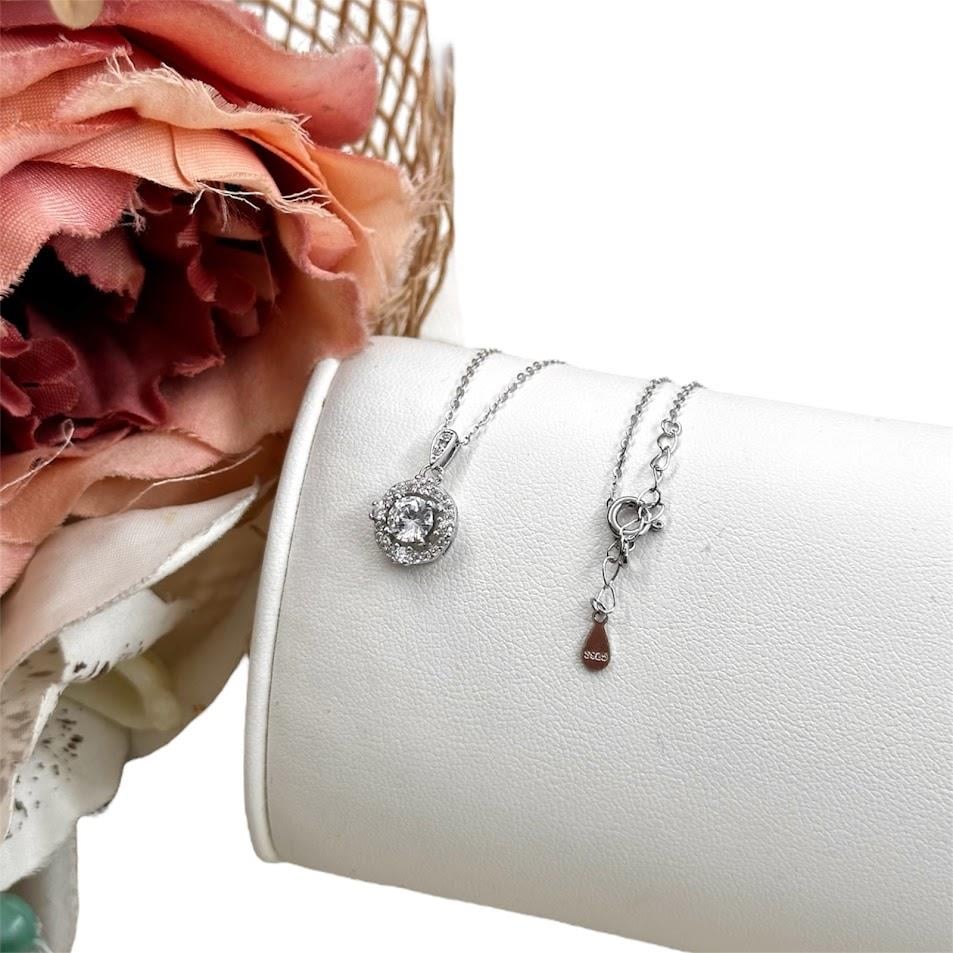 TAŞLI GÜMÜŞ KOLYE