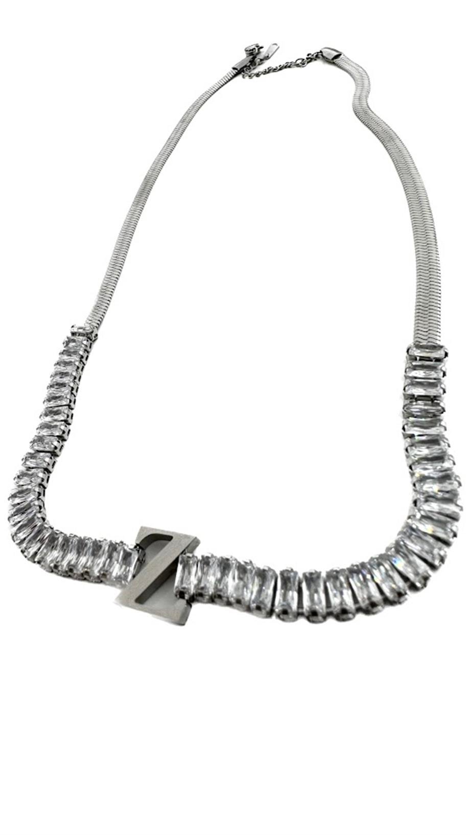 ''Z'' HARF ÇELİK KOLYE