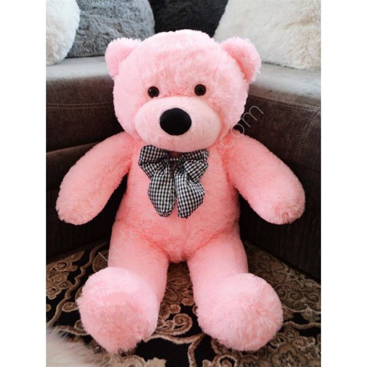110cm Pembe Minnoş Peluş Ayı