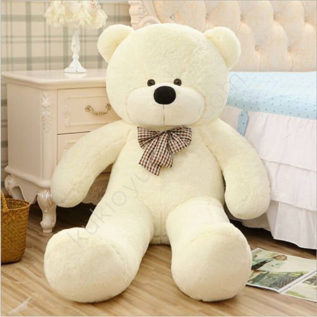 120cm Beyaz Sevimli Peluş Ayı