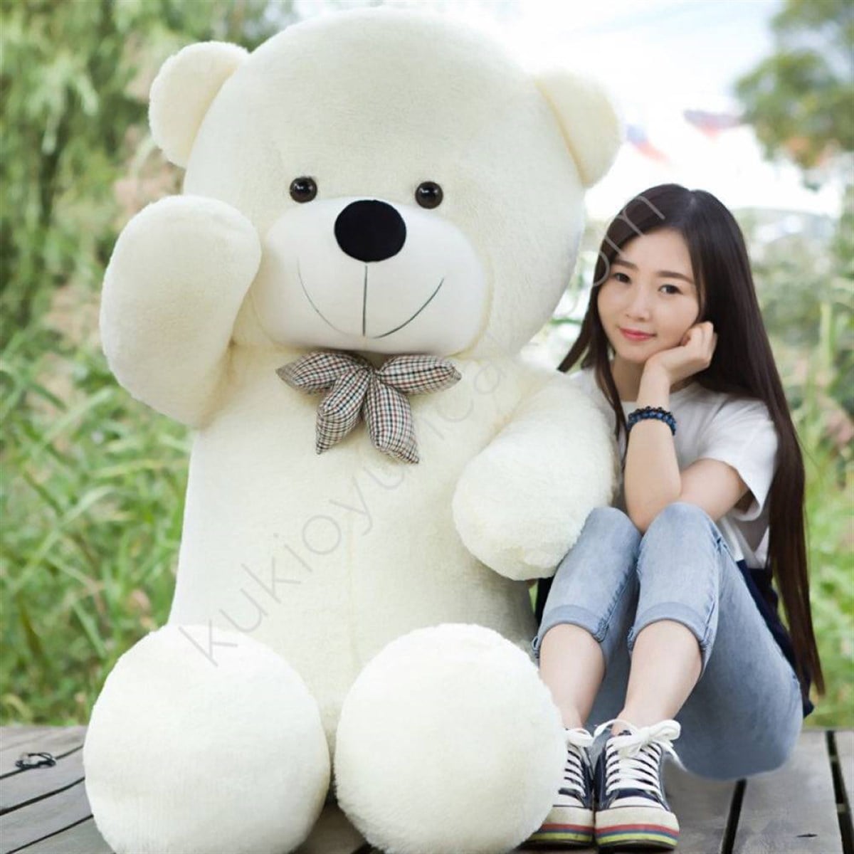 150cm Beyaz Peluş Ayı
