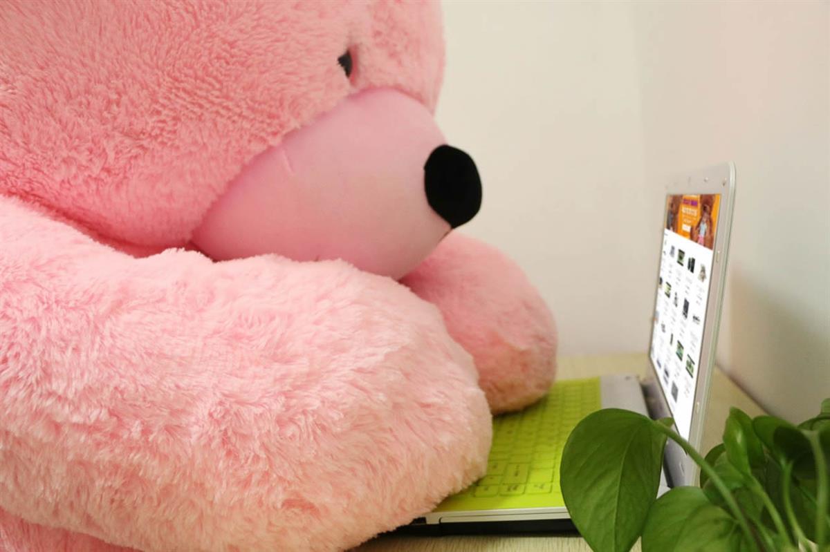 160cm Pembe Büyük Peluş Ayı