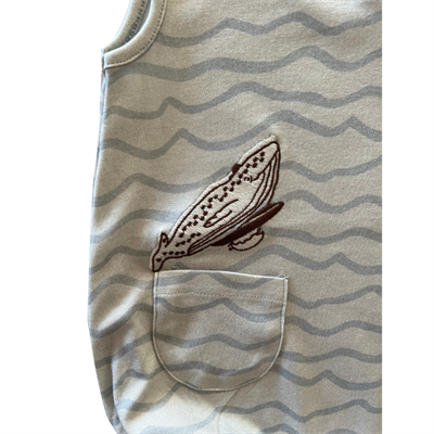 Auntie Me Blue Waves 'Surfing Whale' Balon Tulum