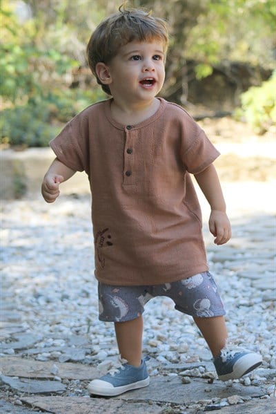 Auntie Me Gri 'Reach For The Sky' Şort