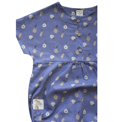 Auntie Me Organik Blue Ice 'Plant Ceramics' Dokuma Balon Tulum