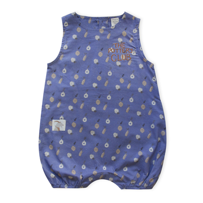 Auntie Me Organik Blue Ice 'Plant Ceramics' Dokuma Kısa Tulum