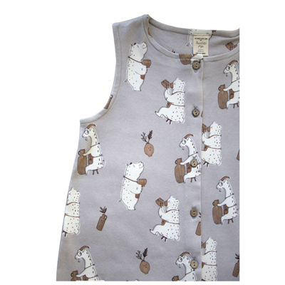 Auntie Me Organik 'Making Pottery' Düğmeli Uzun Tulum