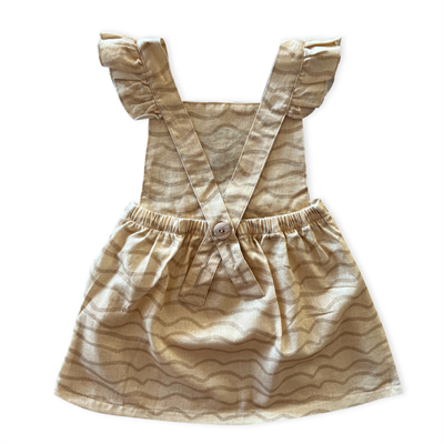 Auntie Me Organik Marzipan 'Waves' Dokuma Elbise
