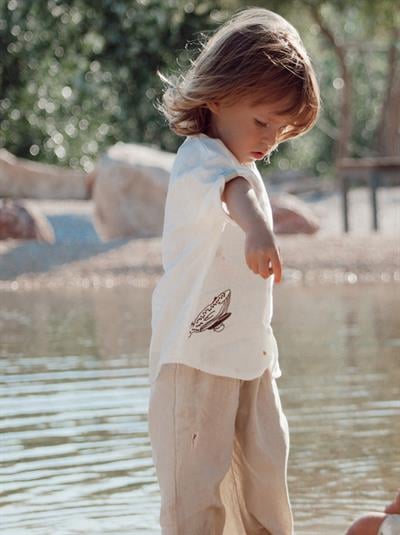 Auntie Me Organik Undyed 'Surfing Whale' Gömlek