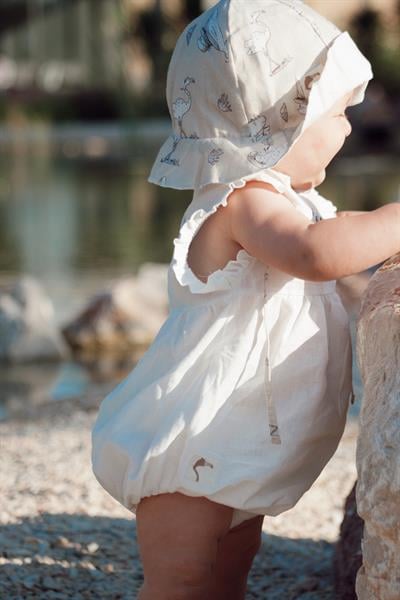 Auntie Me Organik Undyed 'With The Wawes' Dokuma Balon Tulum