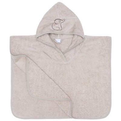 BABOO Beige Poncho Towel