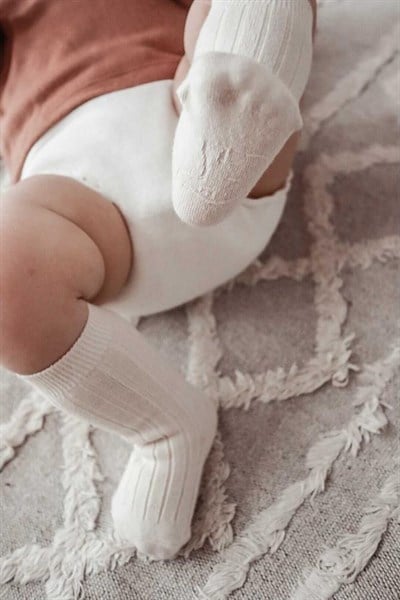 Baboo Diz Altı Çorap - Krem