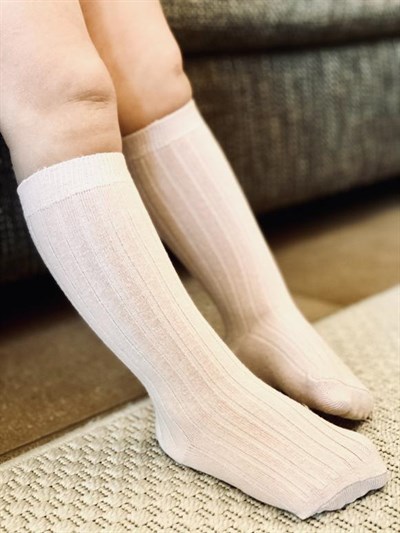 Baboo Pembe Diz Altı Çorap