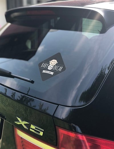 Baluna Araba Etiketi - Baby in Car