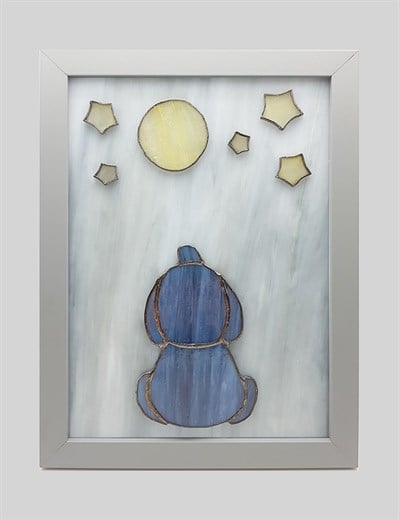 Baluna Look at the Stars - Elephant Vitray Tablo