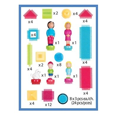 Bristle Blocks Yapı Oyuncakları Aile 85 Parça