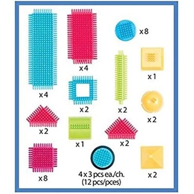 Bristle Blocks Yapı Oyuncakları İnşaat 50 Parça