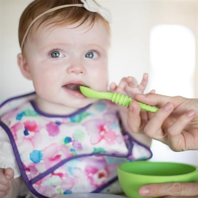 Bumkins Başlangıç Önlüğü (3-9 ay) 2li Paket - Watercolor & Brush Strokes