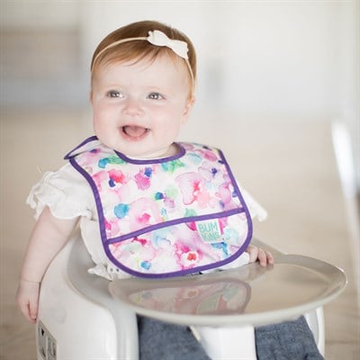 Bumkins Başlangıç Önlüğü (3-9 ay) 2li Paket - Watercolor & Brush Strokes