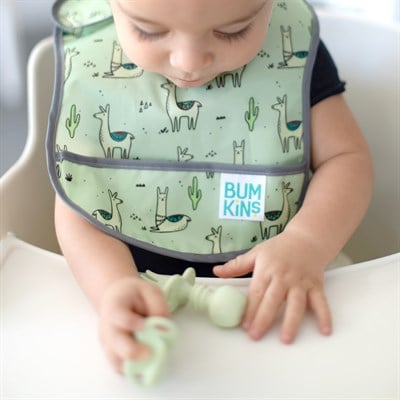 Bumkins Başlangıç Önlüğü (3-9 ay) 2li Paket - Cacti & Llama