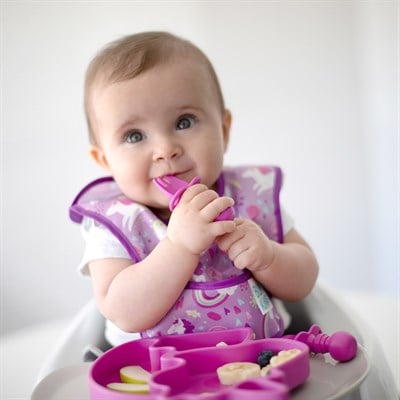 Bumkins Başlangıç Önlüğü (3-9 ay) 2li Paket - Rainbows & Unicorns