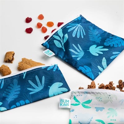 Bumkins Büyük Atıştırma Çantası - Blue Tropic