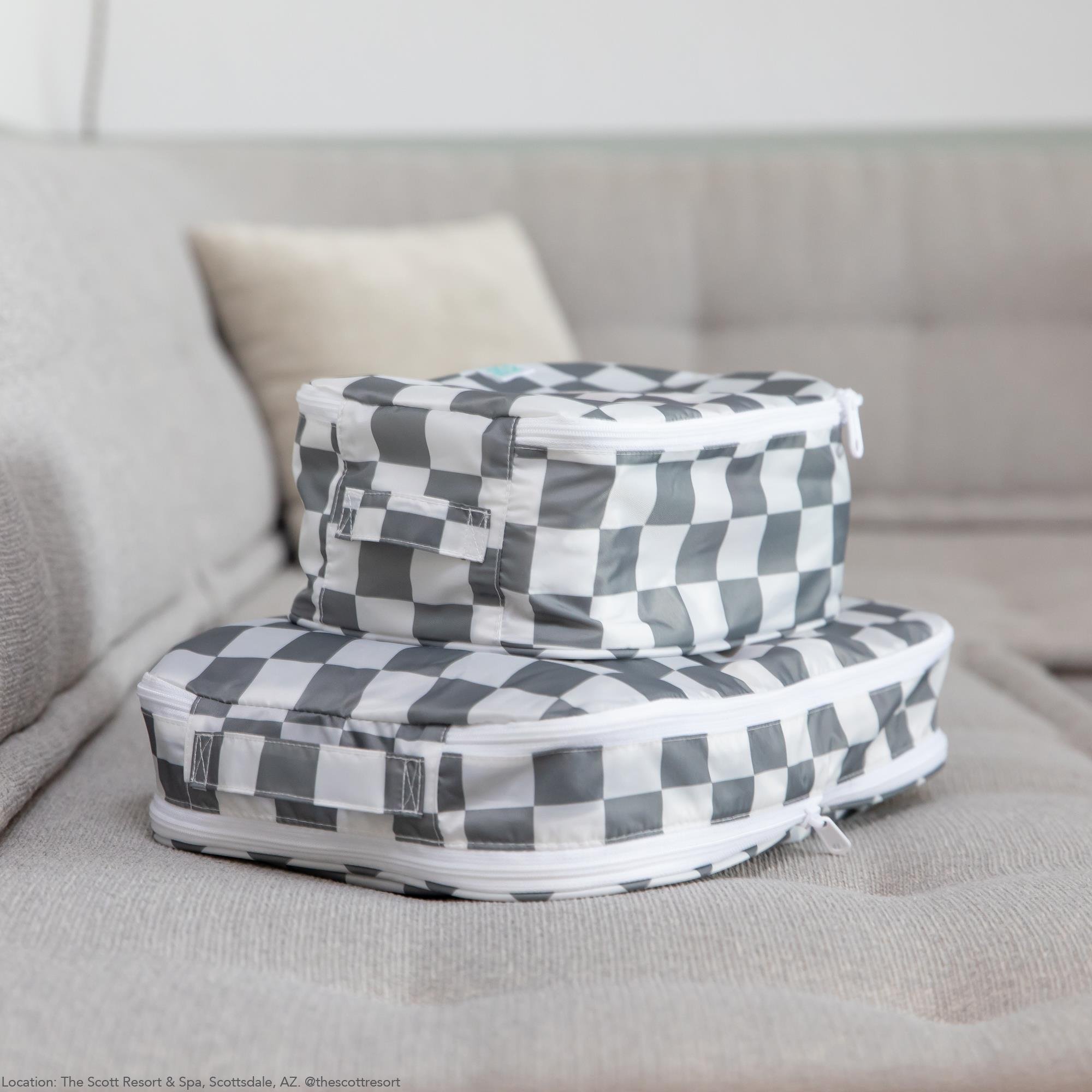 Bumkins Düzenleyici Çanta Seti - Charcoal Check 