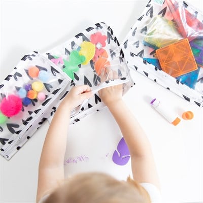 Bumkins Şeffaf Seyahat Çantası - Hearts