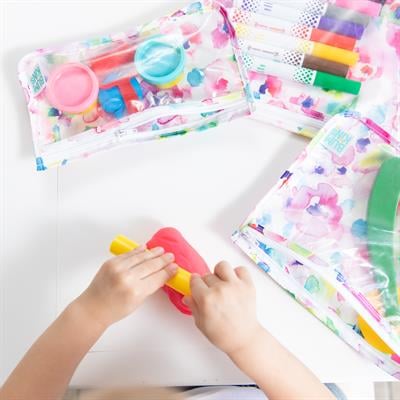 Bumkins Şeffaf Seyahat Çantası - Watercolor