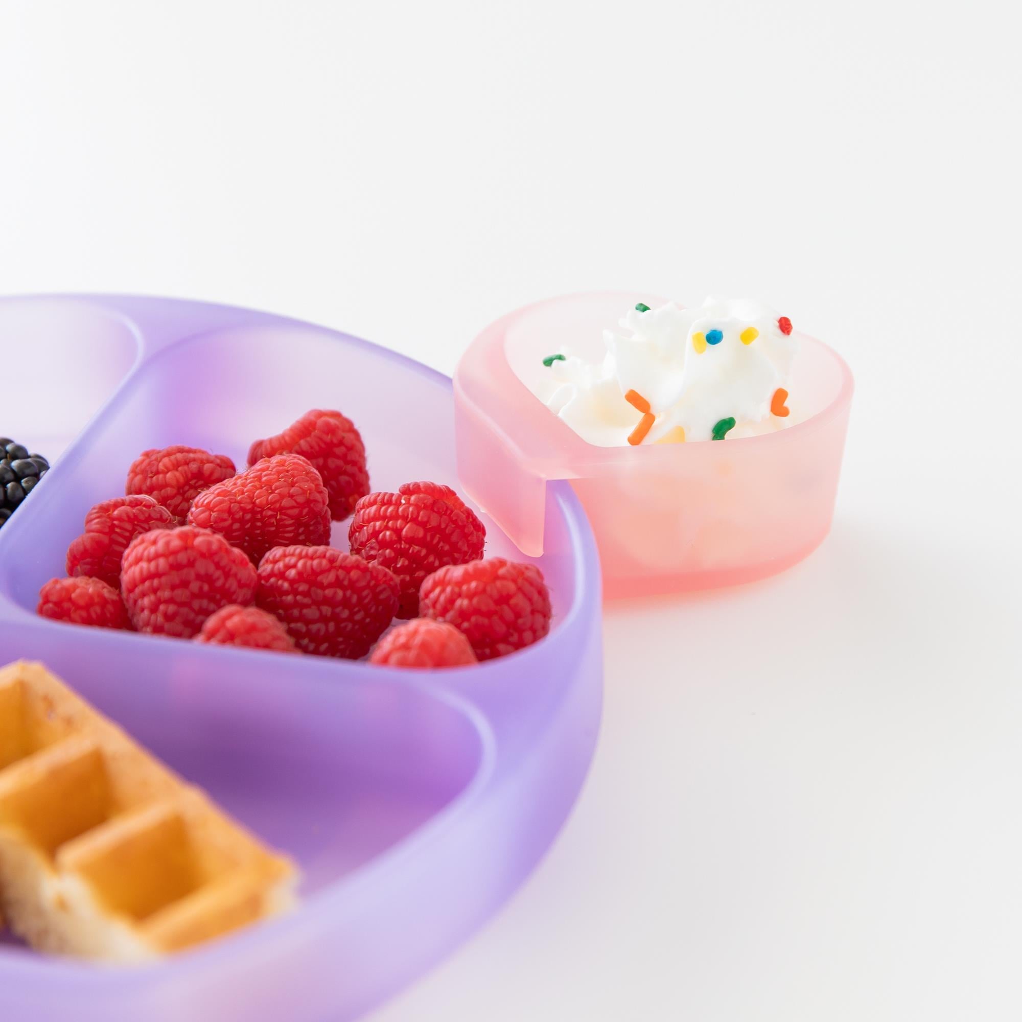 Bumkins Silikon Sos Tabağı - 2'li - Magenta Jelly