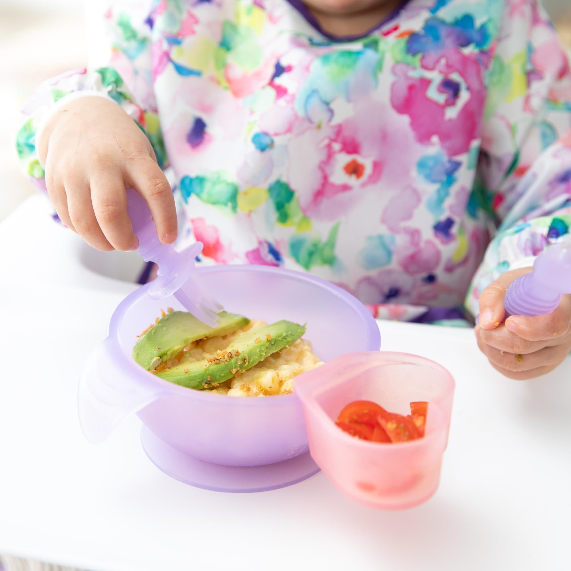 Bumkins Silikon Sos Tabağı - 2'li - Magenta Jelly