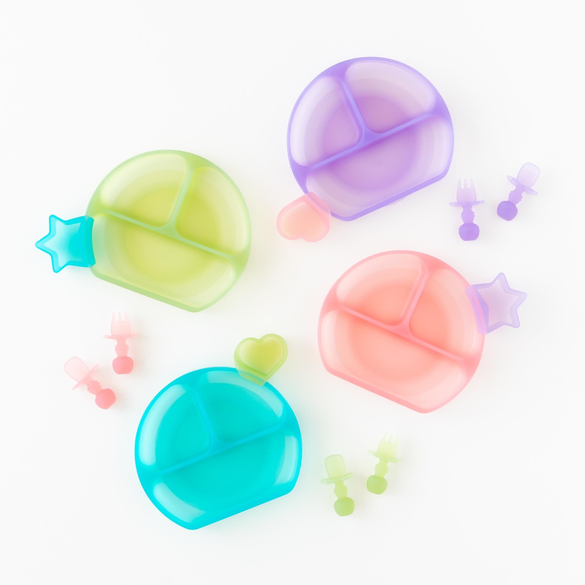Bumkins Silikon Vakumlu Tabak - Green Jelly