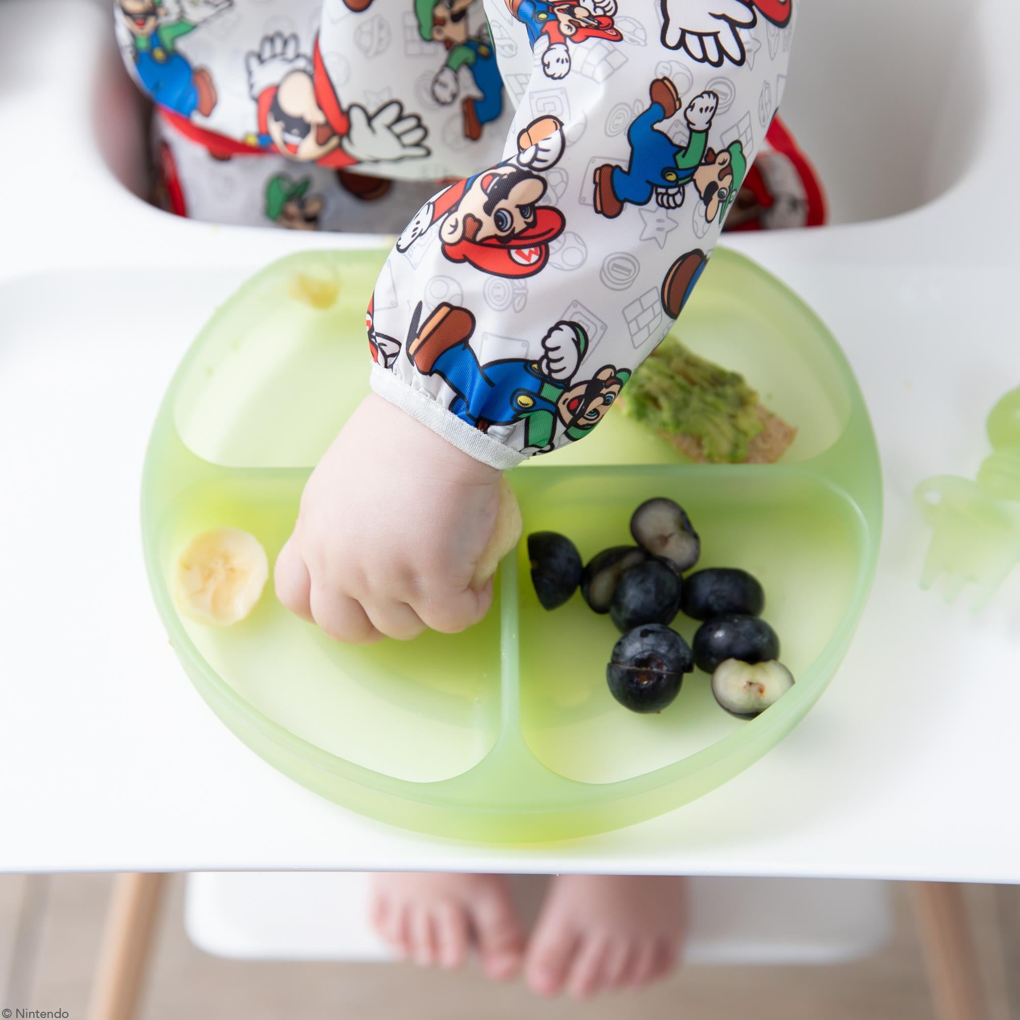 Bumkins Silikon Vakumlu Tabak - Green Jelly