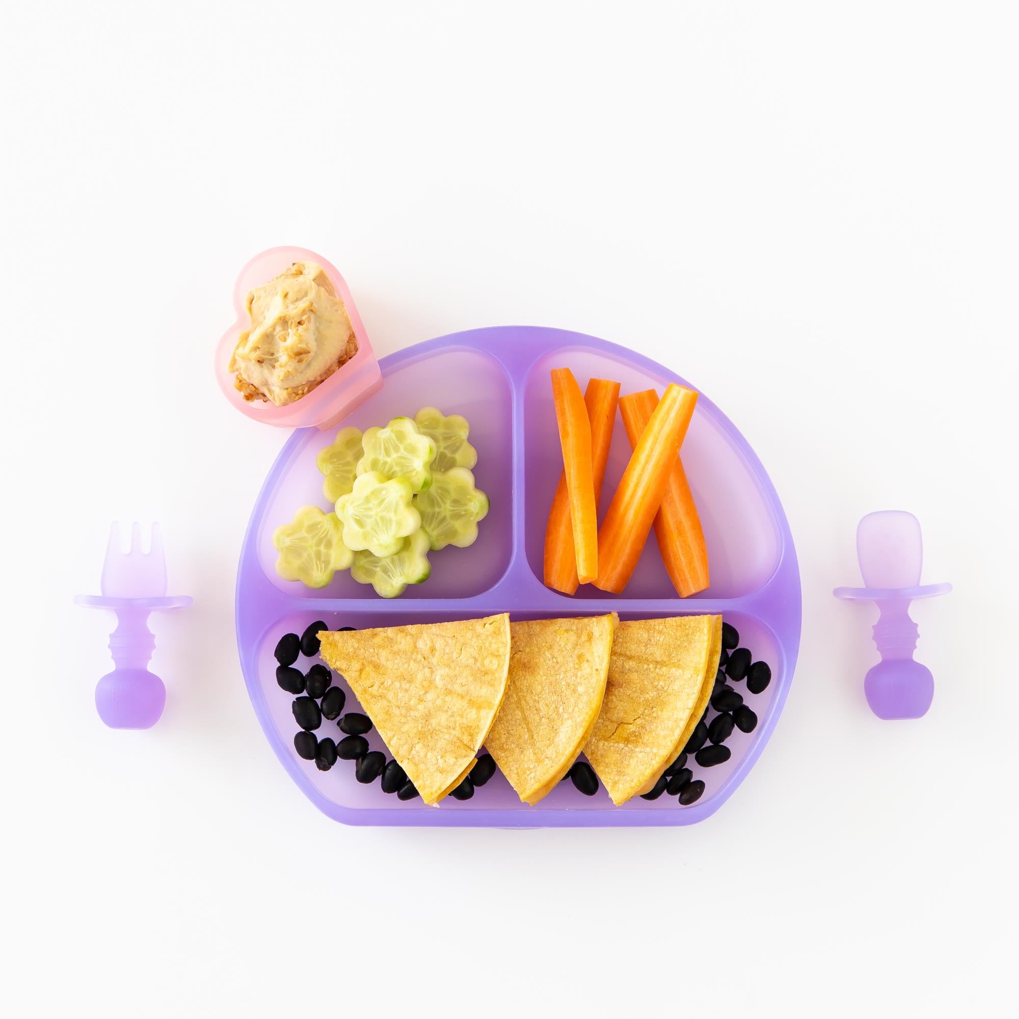 Bumkins Silikon Vakumlu Tabak - Purple Jelly