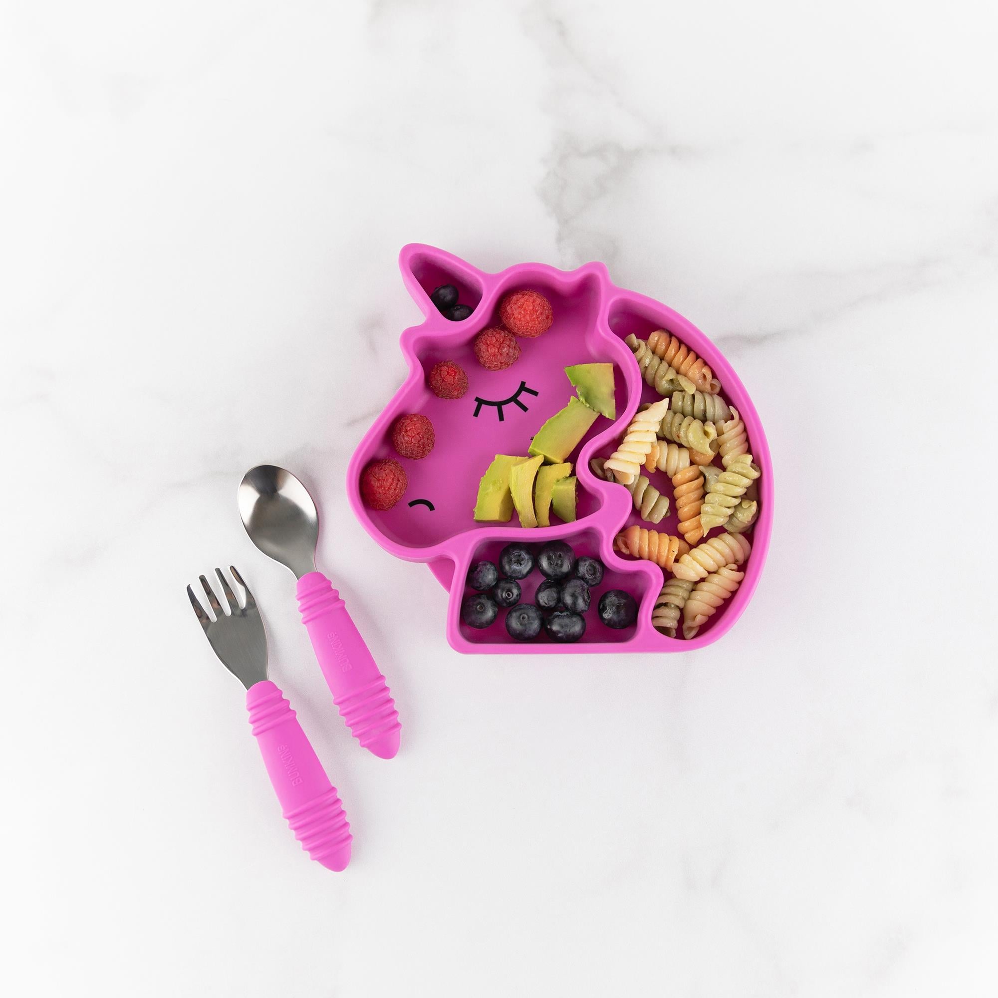 Bumkins Silikon Vakumlu Tabak - Unicorn