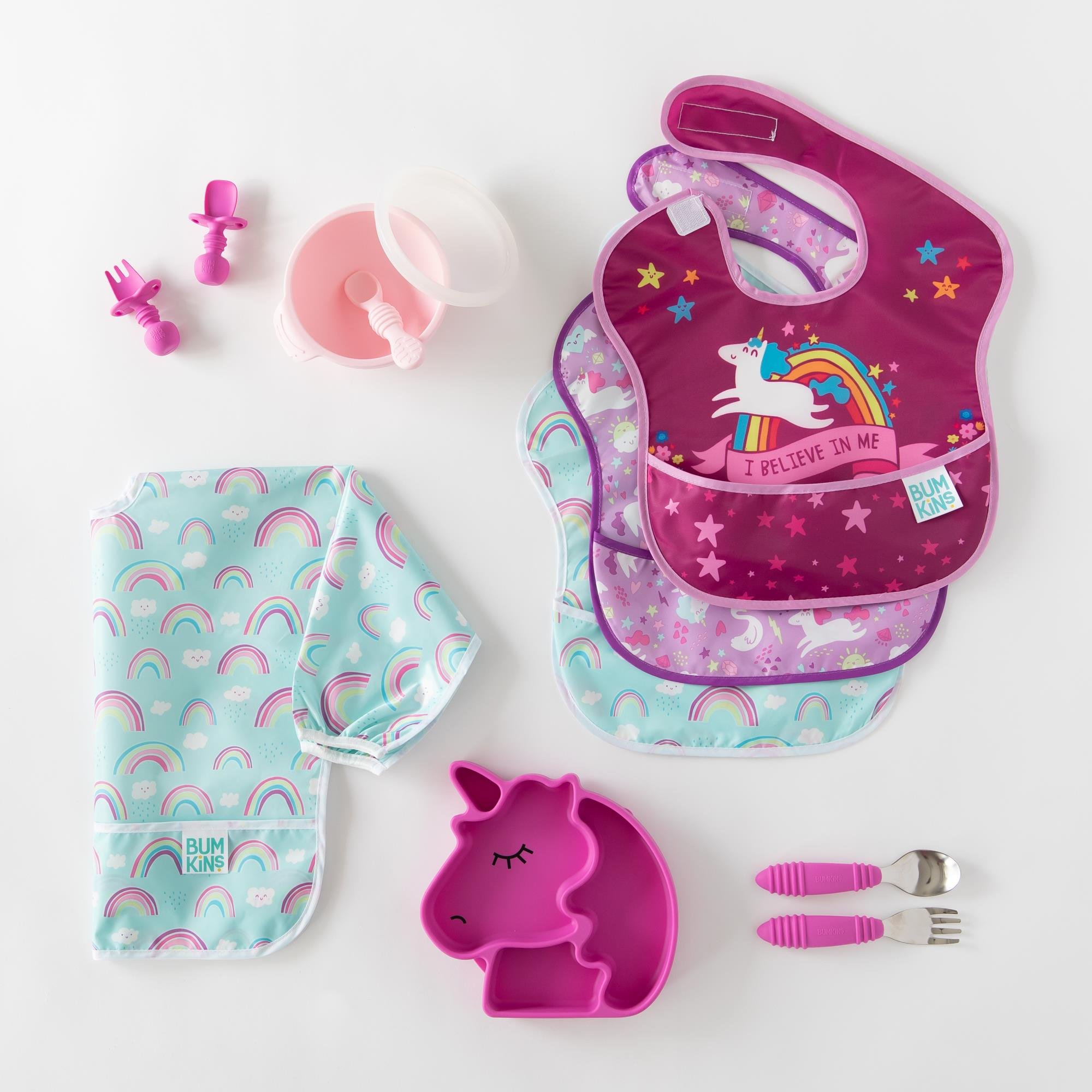 Bumkins Silikon Vakumlu Tabak - Unicorn