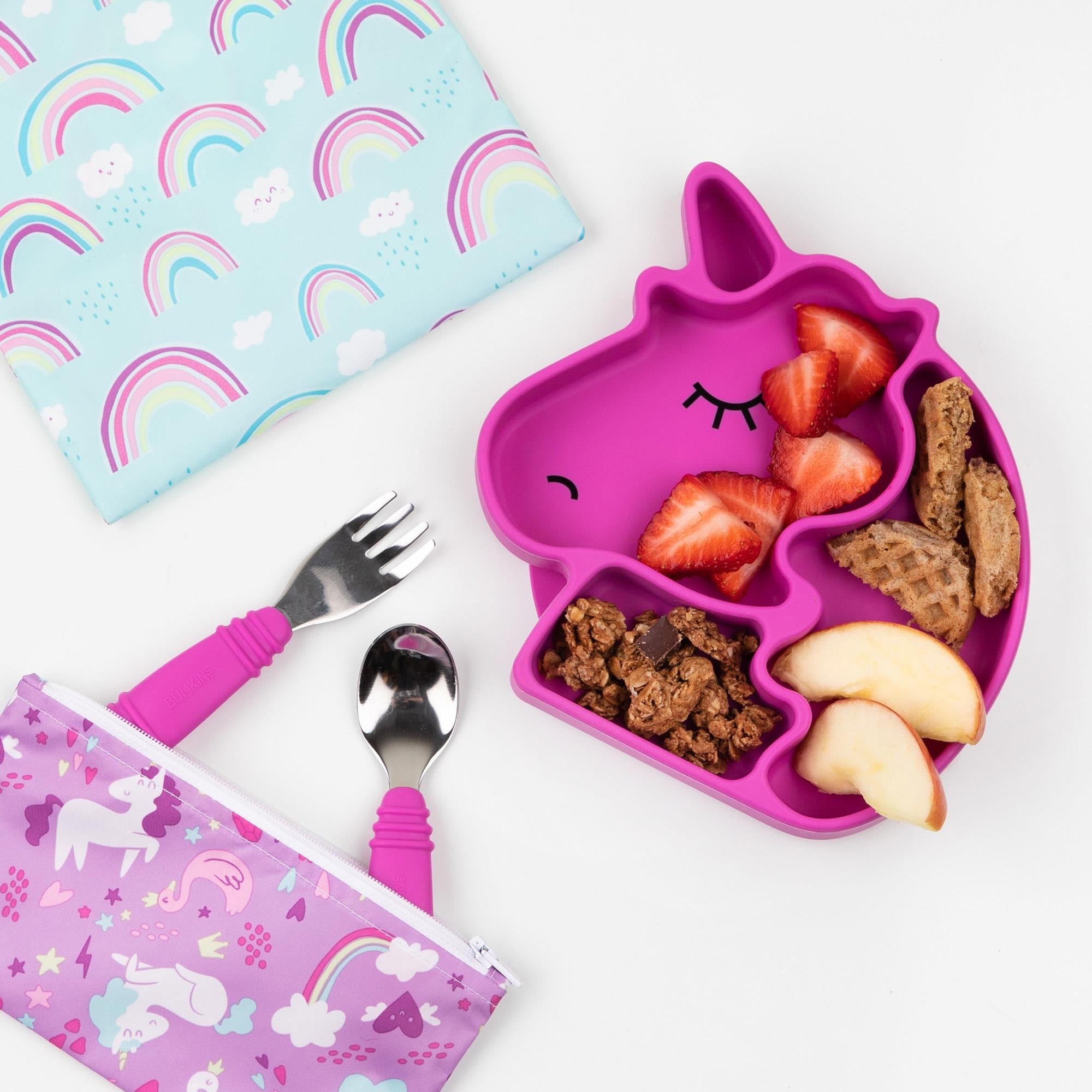 Bumkins Silikon Vakumlu Tabak - Unicorn