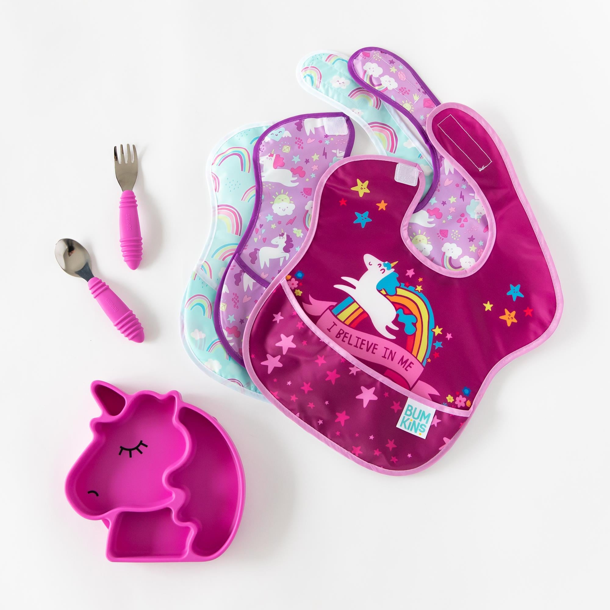 Bumkins Silikon Vakumlu Tabak - Unicorn